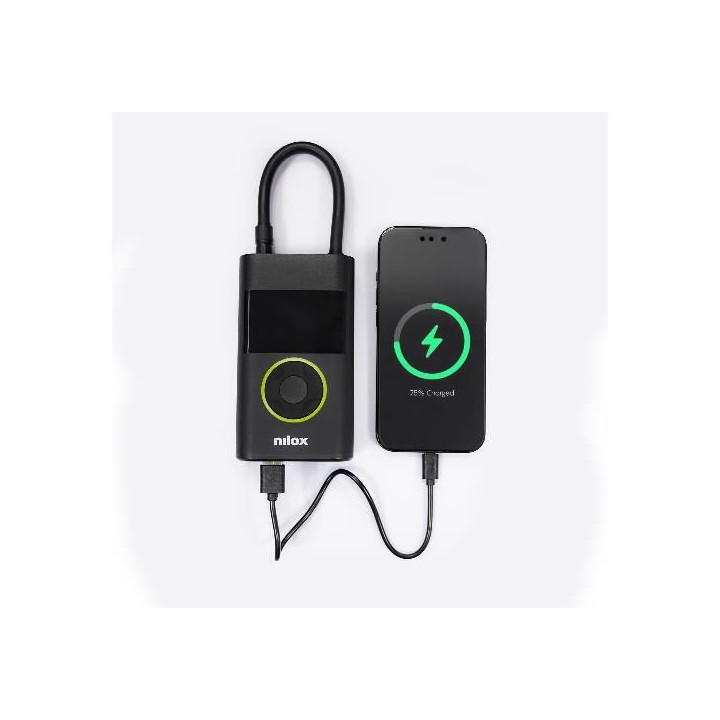 Nilox Compressore ad Aria Portatile Multifunzione