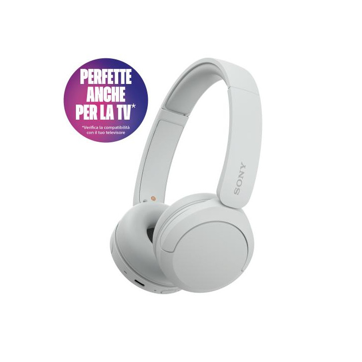 Sony Cuffie Wir/BT Mic WH-CH520 White