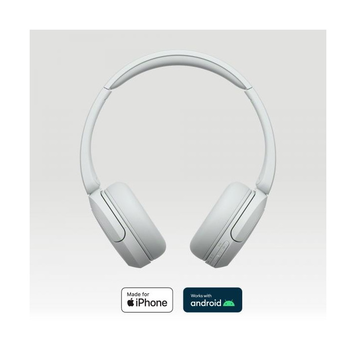 Sony Cuffie Wir/BT Mic WH-CH520 White