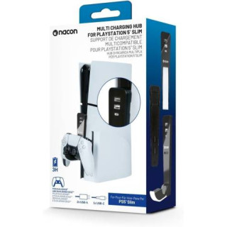 PS5 Nacon Base di Ricarica Dual Sense/Edge + Hub USB