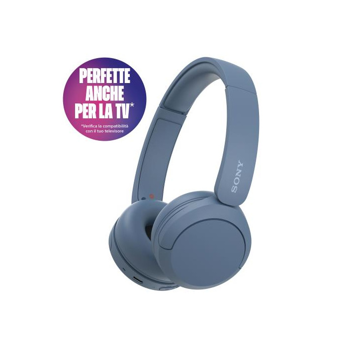 Sony Cuffie Wir/BT Mic WH-CH520L Blue