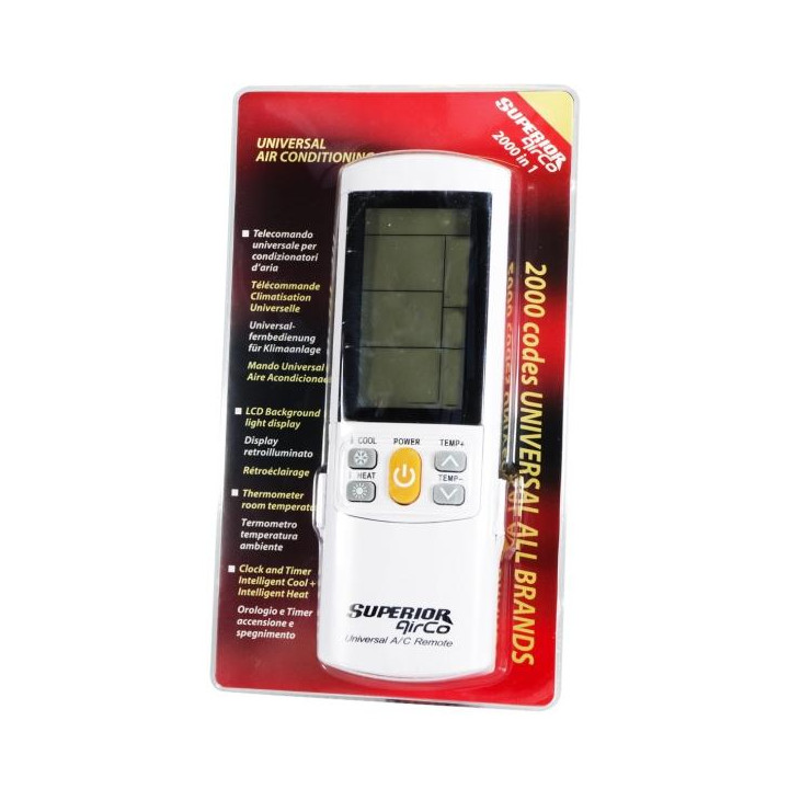 Superior Telecomando Universale Climatizzatori AirCo Plus illuminato