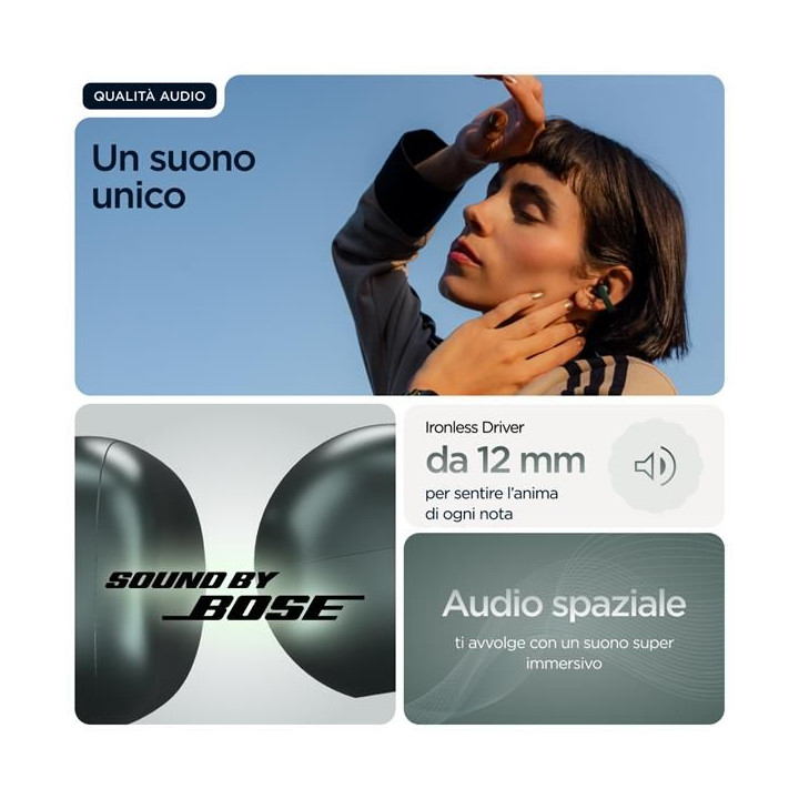 Motorola Auricolari Moto Buds Loop By Bose Green