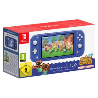 Switch lite Console Animal Crossing Blue