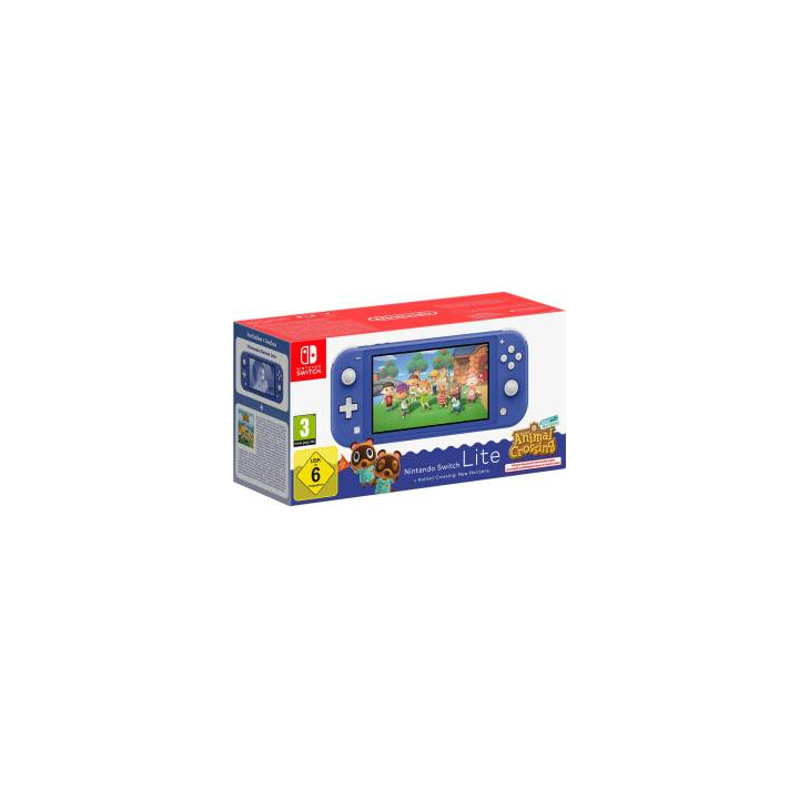 Switch lite Console Animal Crossing Blue