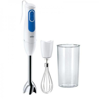 Braun Frullatore ad Immersione MQ3005WH 2 Velocità 700W Bianco/Blu