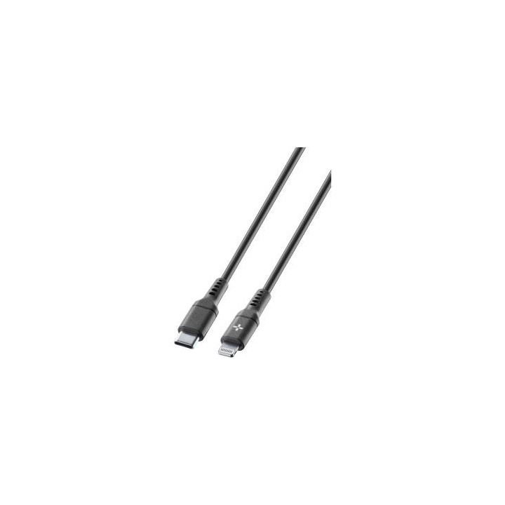 Cellularline Ploos Cavo USB-C a Lightning 1m Nero