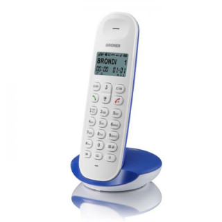 Telefono Cordless Brondi Lotus Bianco/Blu