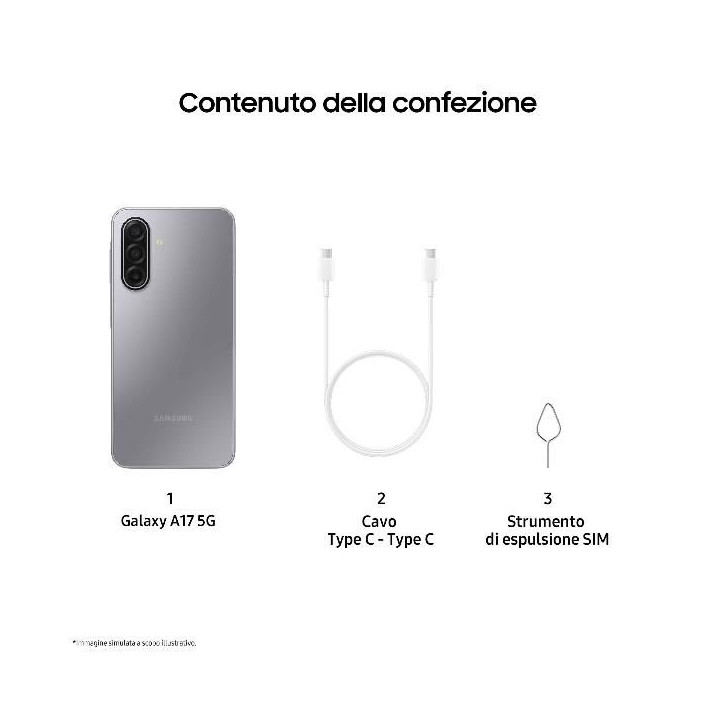 Samsung SM-A176 A17 8+256GB6.7" 5G Gray DS ITA