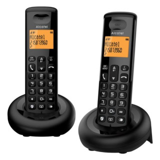 Telefono Cordless Alcatel E160 Duo Black
