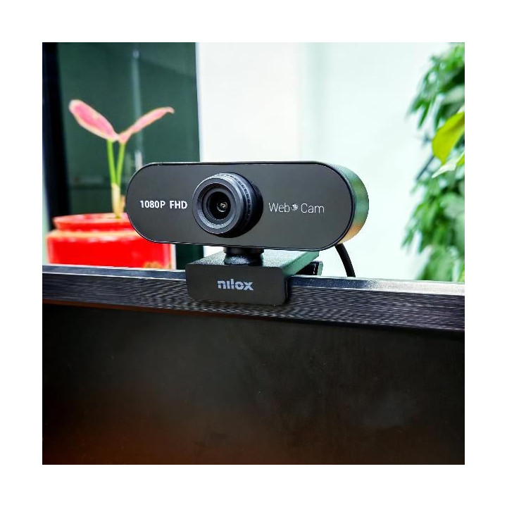 Nilox Tech Webcam con Microfono 1080P USB