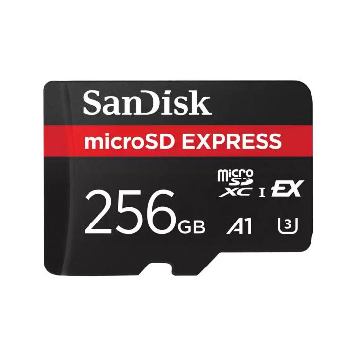 SanDisk Express MicroSD 256GB A1 UHS-I e UHS-II 210MB/s for Switch2