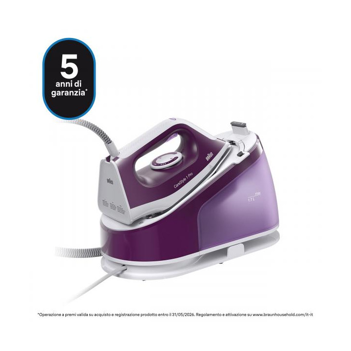 Braun Ferro Da Stiro Con Caldaia Carica Continua 1.7 Lt 2400w Viola