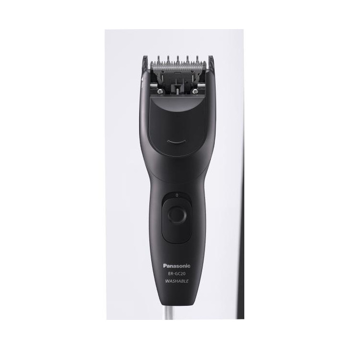 Panasonic Tagliacapelli ER-GC20-K503 7 Lunghezze Lavabile Black