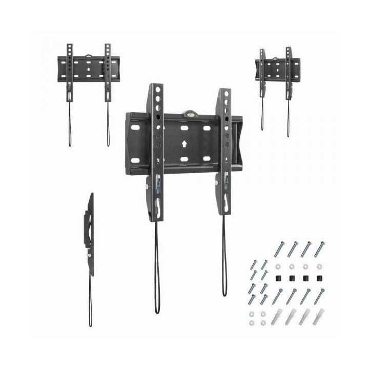 Techmade Gembird Staffa TV Da Muro Max 30kg Da 23" a 42" Fissa Black