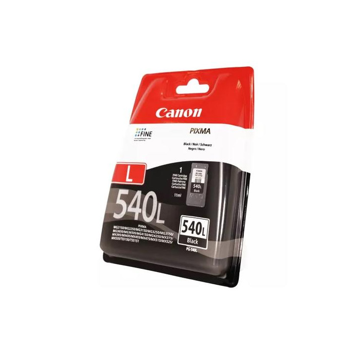 Canon PG-540L. Volume dell'inchiostro nero: 11 ml, Tipo di fornitura: Confezione singola, Quantità per pacco: 1 pz, Resa in pag