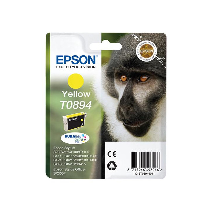 Epson T0894 - giallo - originale - cartuccia d'inchiostro c13t08944011