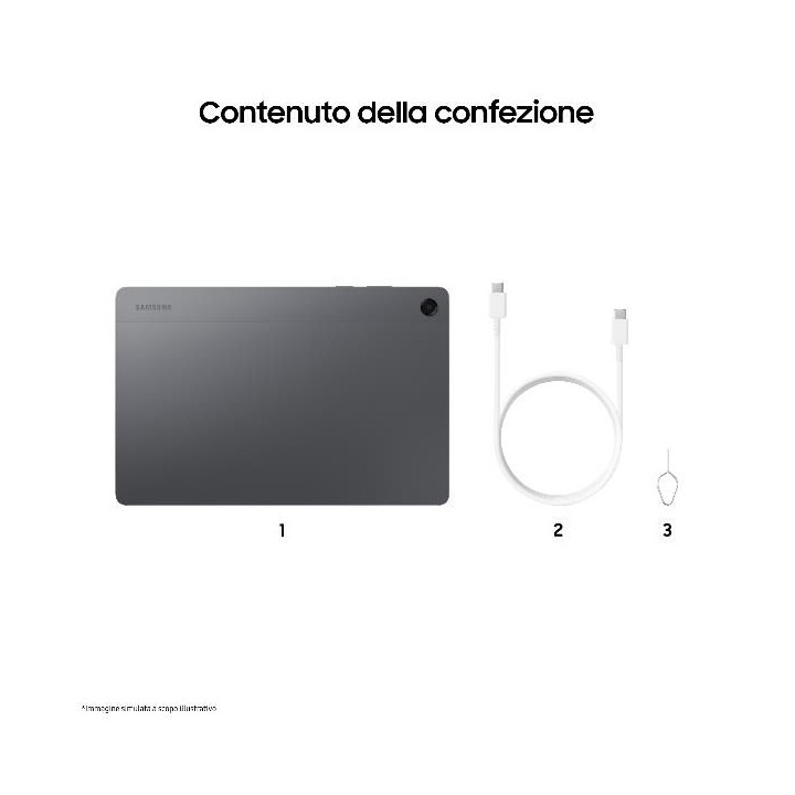 Samsung SM-X230 Galaxy Tab A11+ 6+128GB 11" Gray ITA
