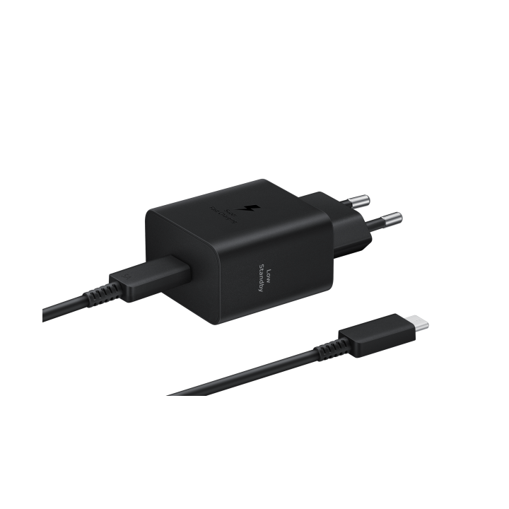 Samsung Caricatore 45W EP-T4511 FC2 USB-C +Cavo1.8m USB-C Black