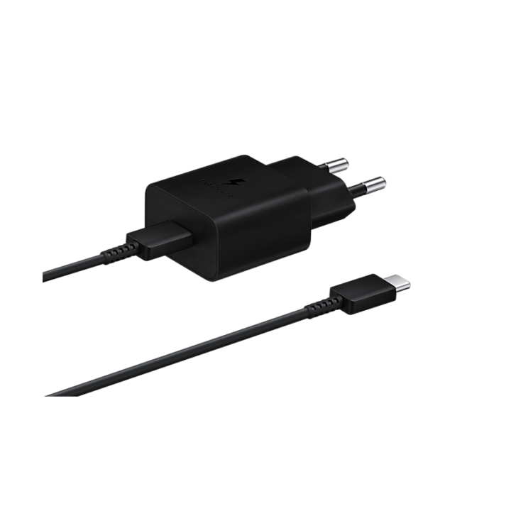 Samsung Caricatore 15W EP-T1510X PD USB-C + Cavo 1m USB-C Black
