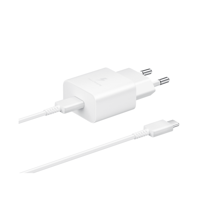 Samsung Caricatore 15W EP-T1510X PD USB-C +Cavo 1m USB-C White
