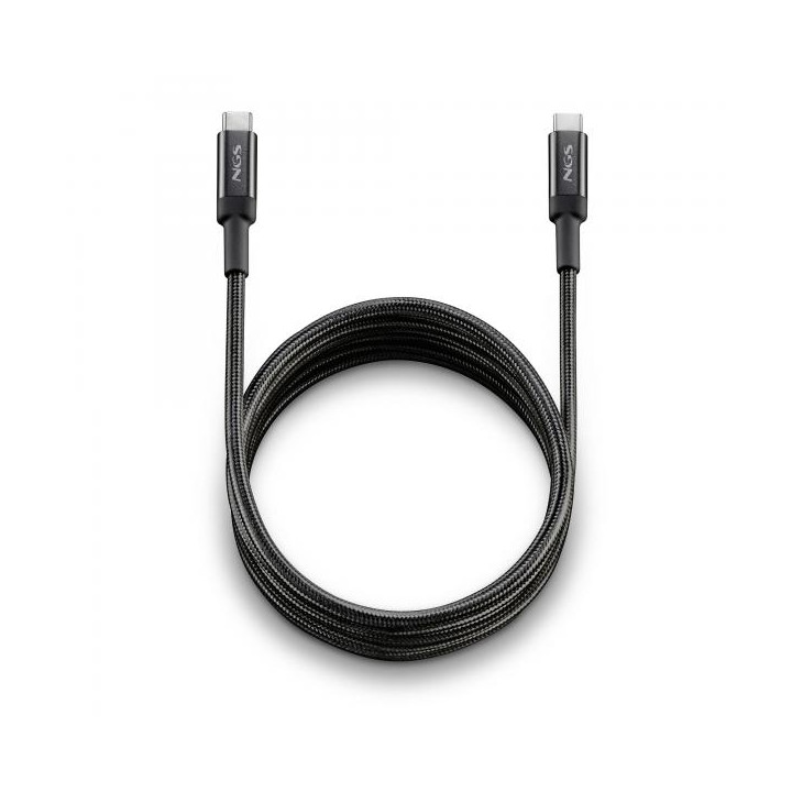 NGS Cavo Usb-C a Type-C Ricarica Rapida 65w 2m Nero