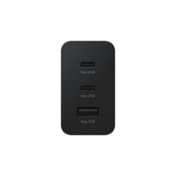 Samsung Caricatore 65W Trio EP-T6530 FC USB-C+USB-A Black