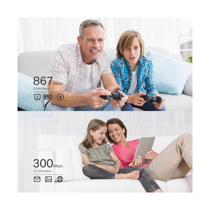 Tp-Link Archer T4E è una Scheda di Rete Wireless che supporta Wi-Fi Dual-Band AC1200, fino a 300Mbps in 2.4Ghz e 1200Mbps in 5G