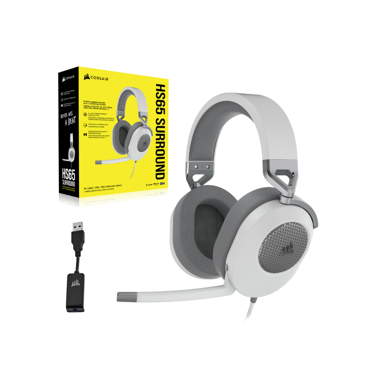 CORSAIR HS65 potrai sfruttare un audio eccezionalmente nitido grazie ai driver in neodimio da 50 mm con sintonizzazione persona