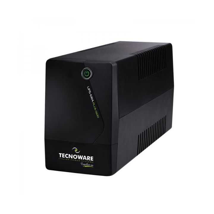 Tecnoware UPS Era Plus e' un UPS a linea interattiva con una capacita' di 1600VA e 2 prese Italia/Schuko