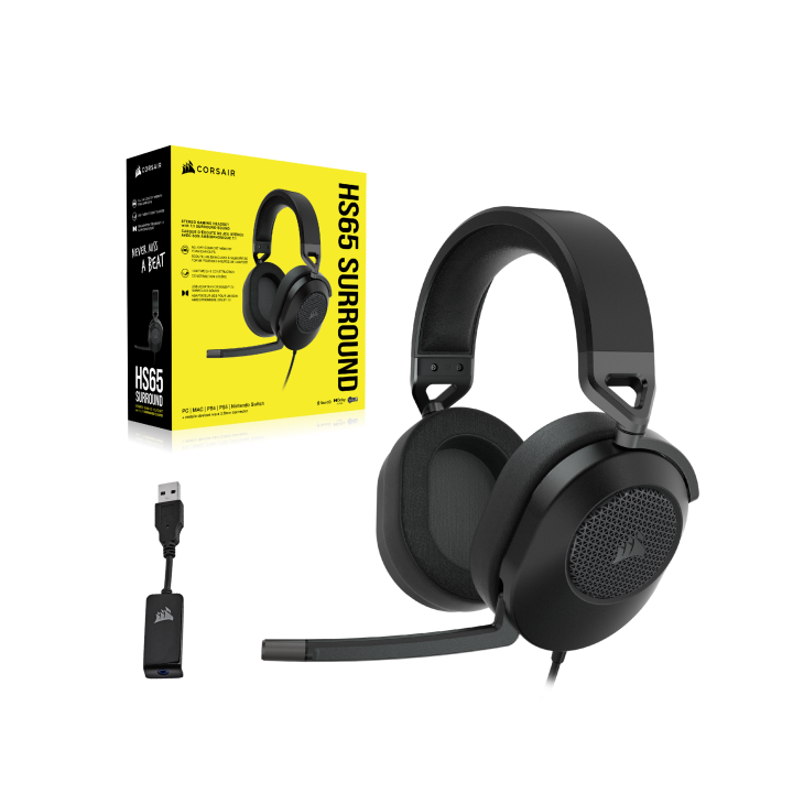 CORSAIR HS65 potrai sfruttare un audio eccezionalmente nitido grazie ai driver in neodimio da 50 mm con sintonizzazione persona