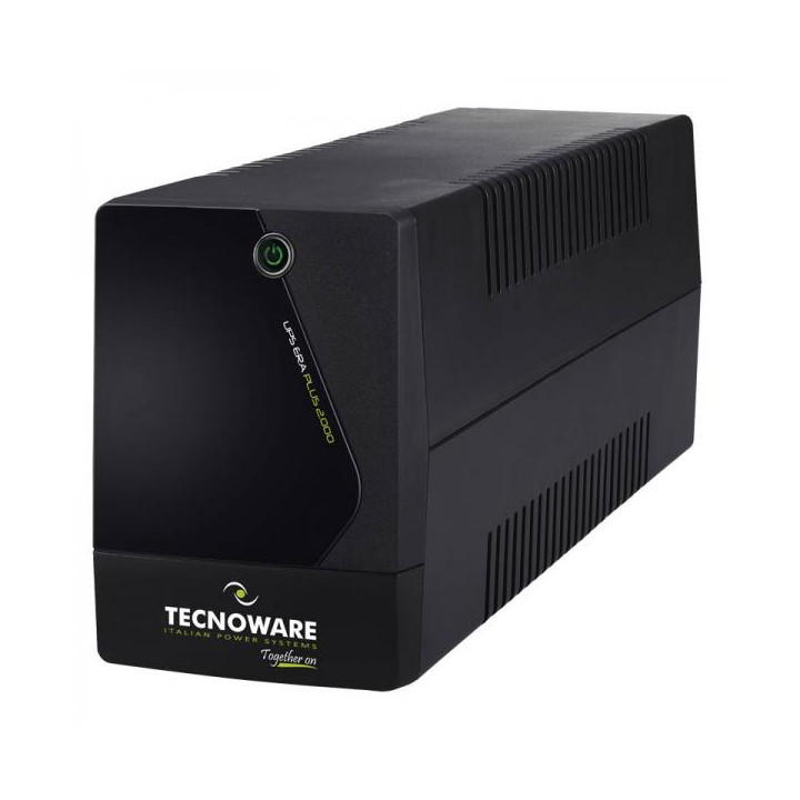 Tecnoware UPS Era Plus e' un UPS a linea interattiva con una capacita' di 2100VA e 6 prese IEC.