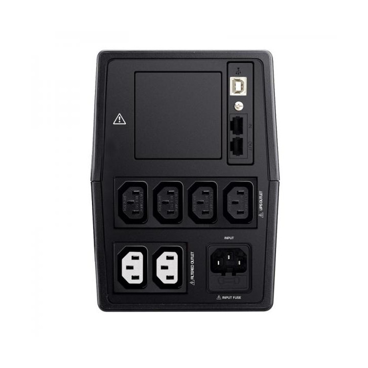 Tecnoware UPS Era Plus e' un UPS a linea interattiva con una capacita' di 2100VA e 6 prese IEC.