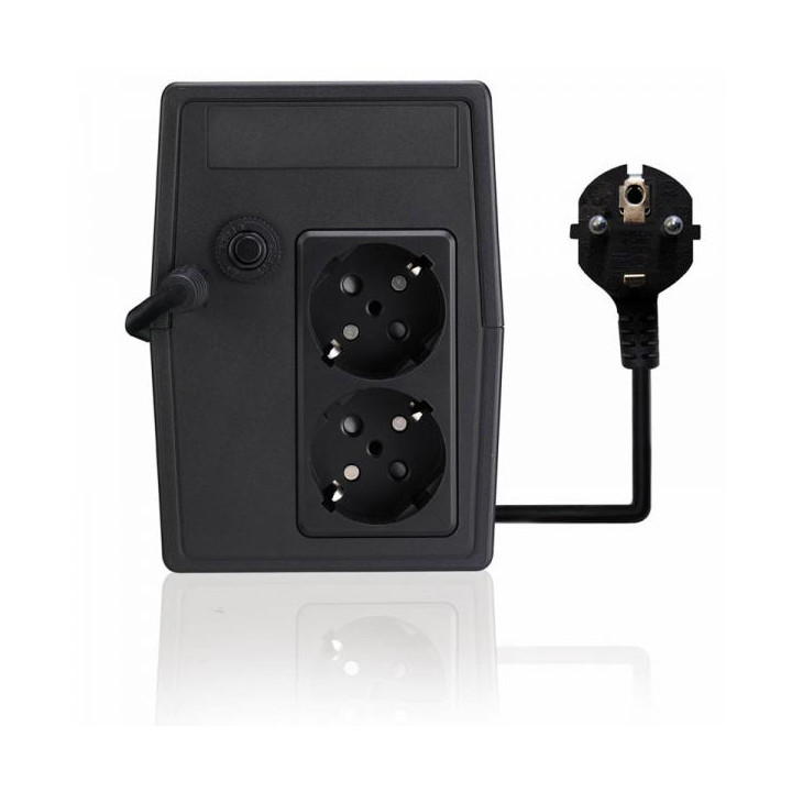 Tecnoware UPS Era Plus e' un UPS a linea interattiva con una capacita' di 800VA e 2 prese Italia/Schuko