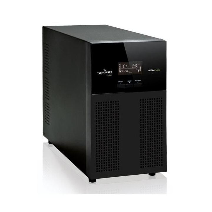 Tecnoware UPS Exa Plus e' un UPS a linea interattiva con una capacita' di 4500VA e 8 prese IEC.