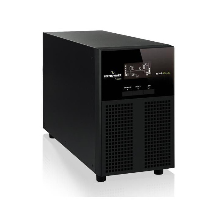 Tecnoware UPS Exa Plus e' un UPS a linea interattiva con una capacita' di 3000VA e 8 prese IEC.