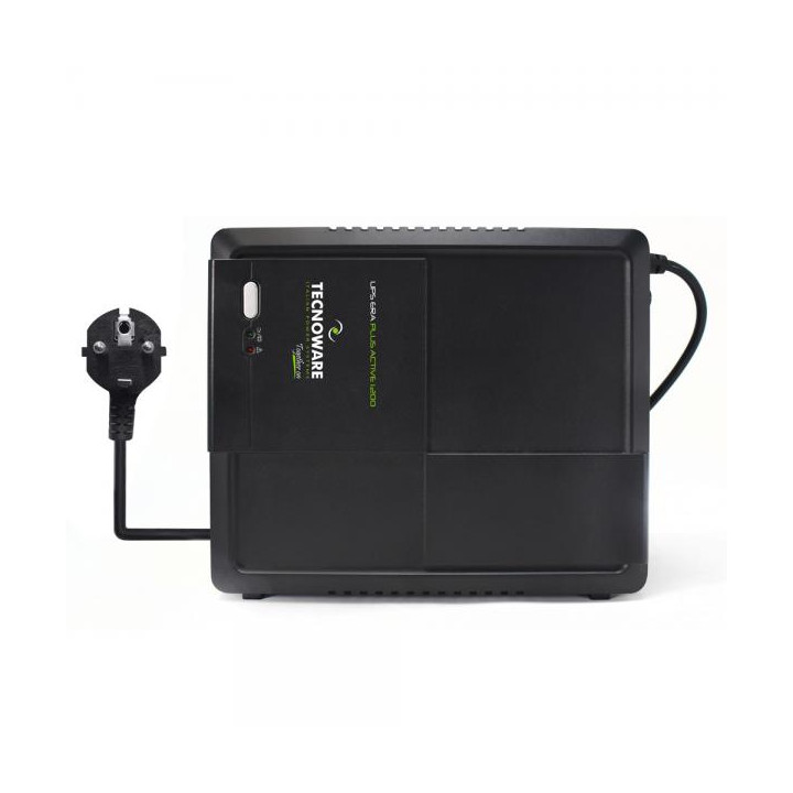 Tecnoware UPS Era Plus Active 1200 e' un UPS a linea interattiva con una capacita' di 1200VA e 2 prese schuko.