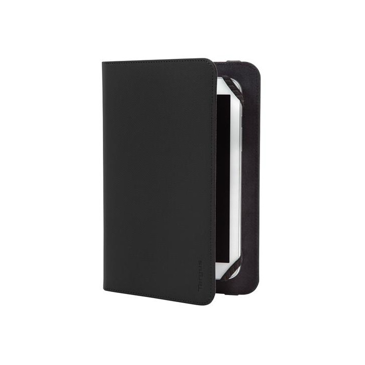 Una custodia sottile e leggera che offre al tablet una protezione completa. Un esclusivo sistema su misura con elastico assicur