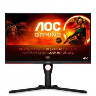 AOC 25G3ZM/BK e' un monitor gaming con una risoluzione FullHD e frequenza di aggiornamento di 240Hz