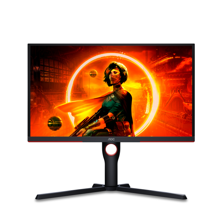 AOC 25G3ZM/BK e' un monitor gaming con una risoluzione FullHD e frequenza di aggiornamento di 240Hz
