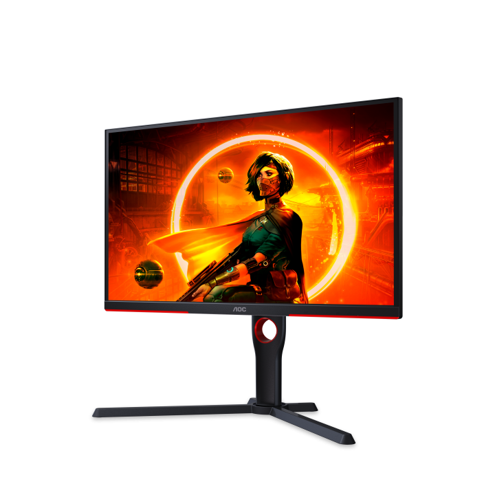 AOC 25G3ZM/BK e' un monitor gaming con una risoluzione FullHD e frequenza di aggiornamento di 240Hz