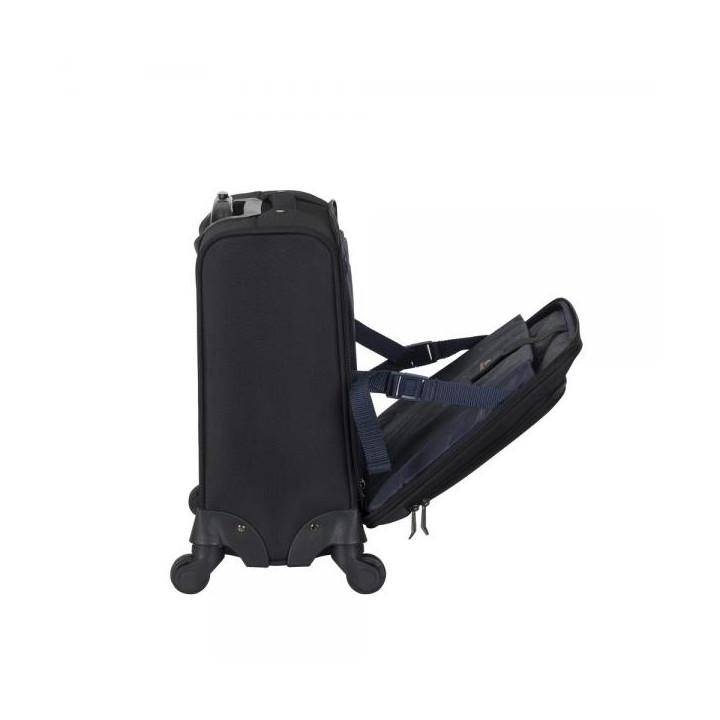 Il bagaglio a rotelle di alta qualita' si affida a quattro ruote rotanti a 360 gradi per una migliore manovrabilita' su piu' su