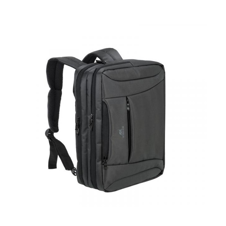 La borsa si puo' trasformare in zaino grazie alle maniglie ed agli spallacci a scomparsa