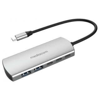 Mediacom MD-C324 e' una docking compatta per collegare piu' dispositivi USB, ideale per viaggiare