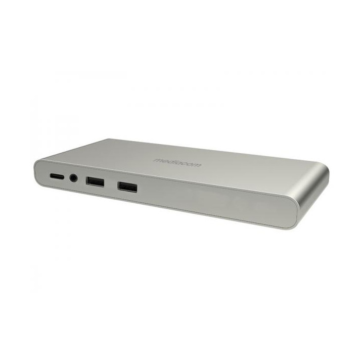 Mediacom MD-C321 e' una docking consente di alimentare il tuo notebook collegando a essa l’alimentatore Type-C del notebook.