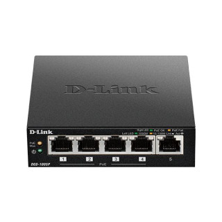 D-Link DGS-1005P. Tipo di porte RJ-45: Fast Ethernet (10/100), Quantita' di porte RJ-45: 5. Full duplex. Dimensioni tavola MAC: