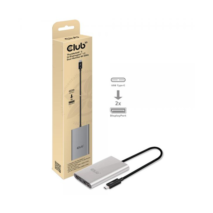 Utile splitter video con interfaccia host Thunderbolt 3 con uscita video in DP1.2