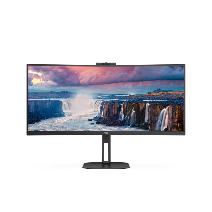AOC CU34V5CW e' un monitor curvo con una risoluzione WQHD e frequenza di aggiornamento di 100Hz