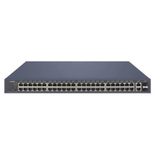 Hikvision DS-3E1552P-SI è uno smart switch managed con 50 porte gigabit di cui 48 PoE e 2 porte gigabit SFP