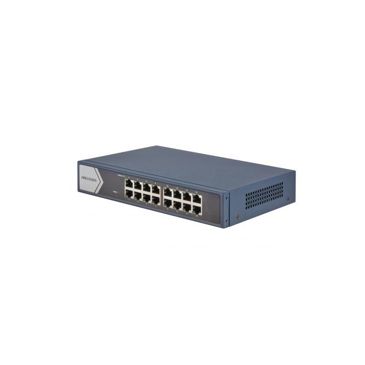 Hikvision DS-3E0516-E(B) e' uno switch di rete Gigabit con 16 porte GLAN